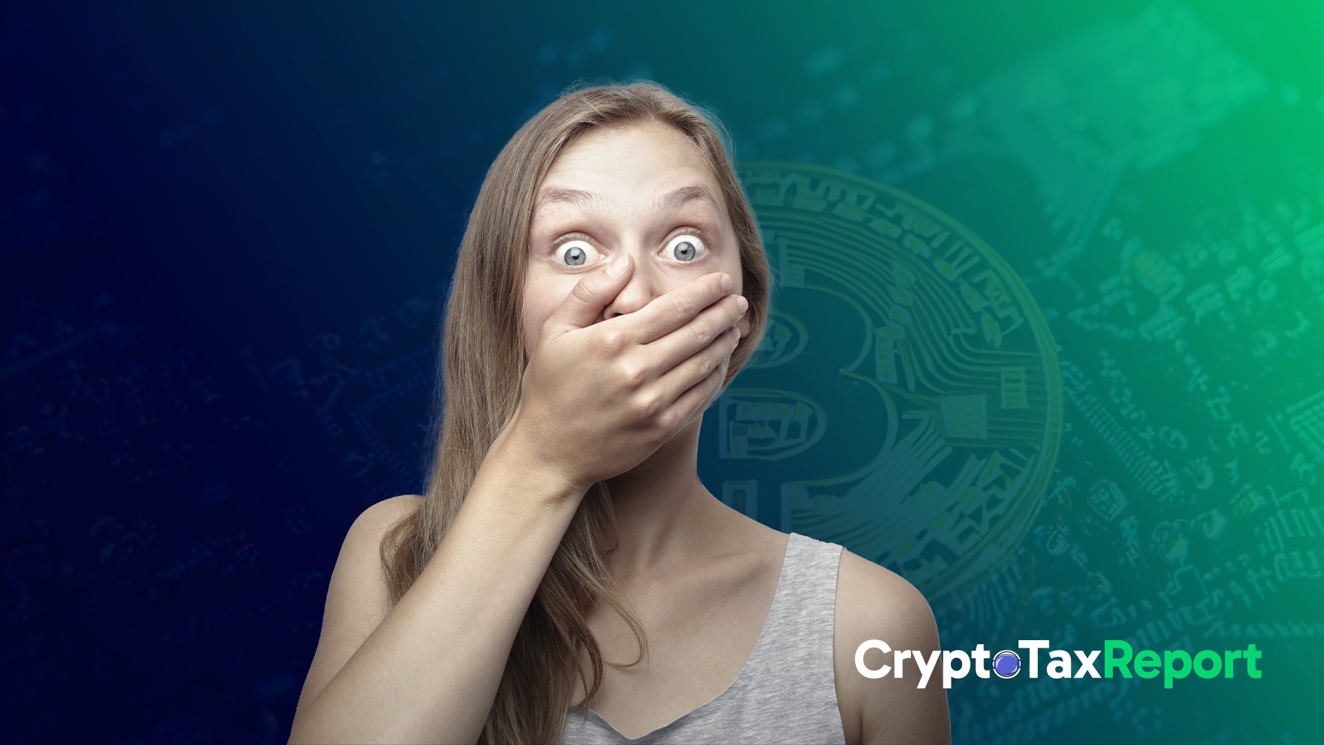 image of a girl shocked to hear crypto exchanges share data with the irs